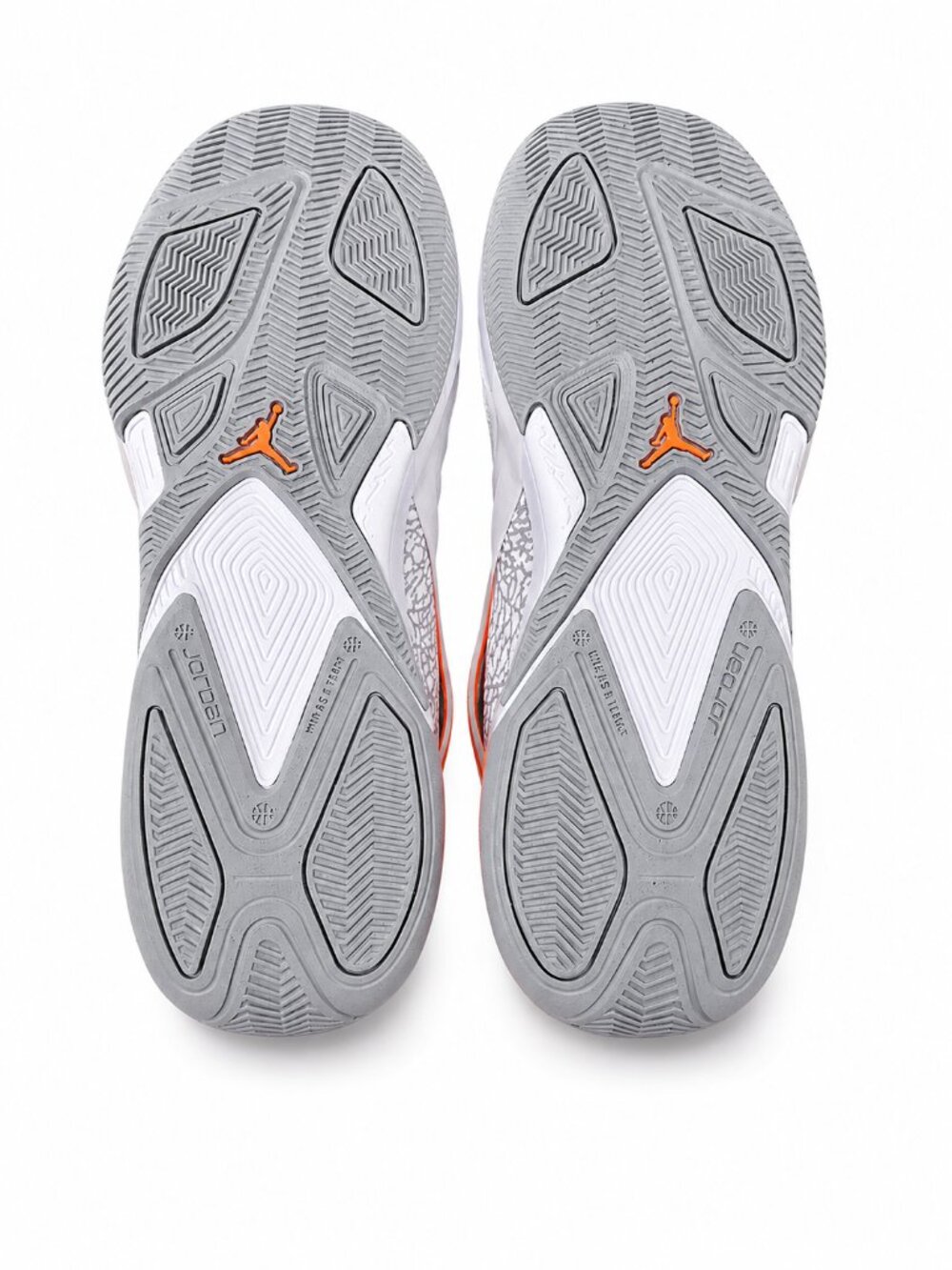 Jordan Heir Series White Total Orange Wolf Grey Sneakers IO0409-108 Mens 11.5 - Picture 6 of 9